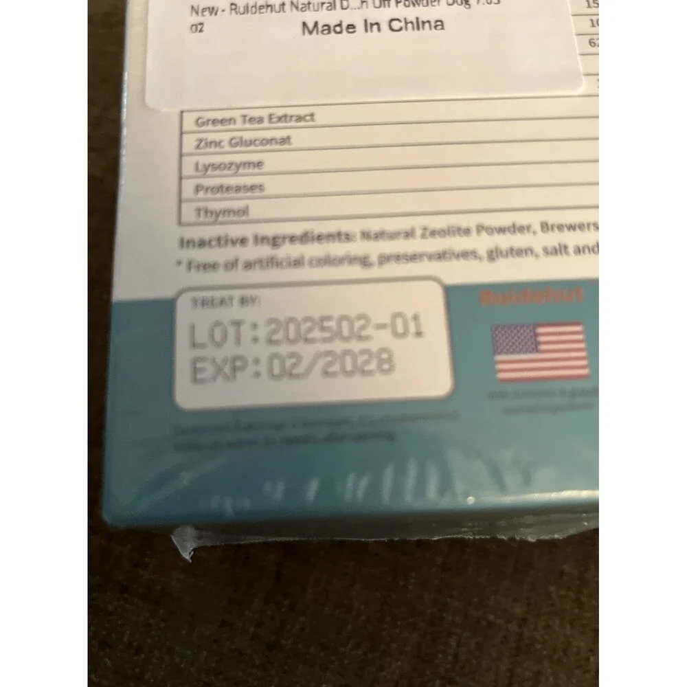 2) 7.05 Oz Boxes Natural Dental Powder For Dogs & Cats Tarter Control Probiotic